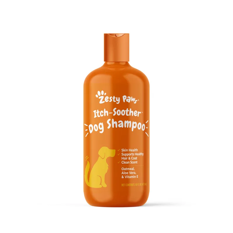 Zesty Paws oatmeal and aloe dog shampoo for itch-prone skin
