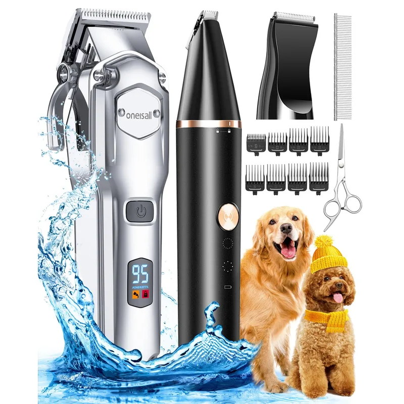 oneisall 676 and P20 dog grooming kit with clipper and paw trimmer